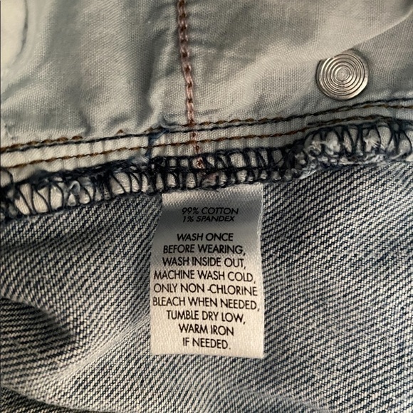 ANN Taylor LOFT Denim Light Blue Jean Shorts Roll Up Women 28 / 6 - Picture 4 of 4